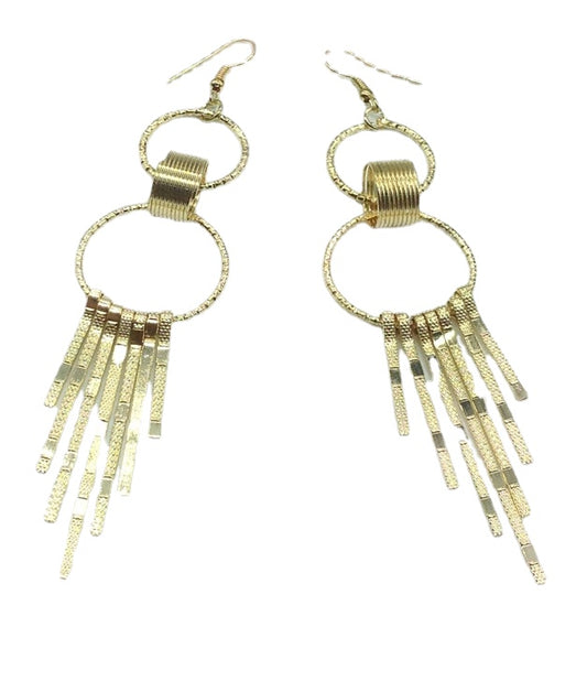 Trendy Chain Tassel Earrings - Vienna Verve Collection