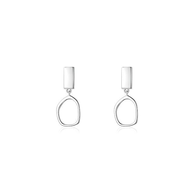 Everyday Genie Sterling Silver Temperament Earrings