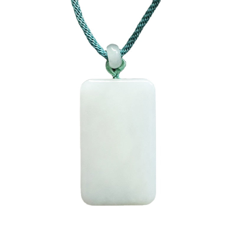 Fortune's Favor Sterling Silver Jade Pendant Necklace