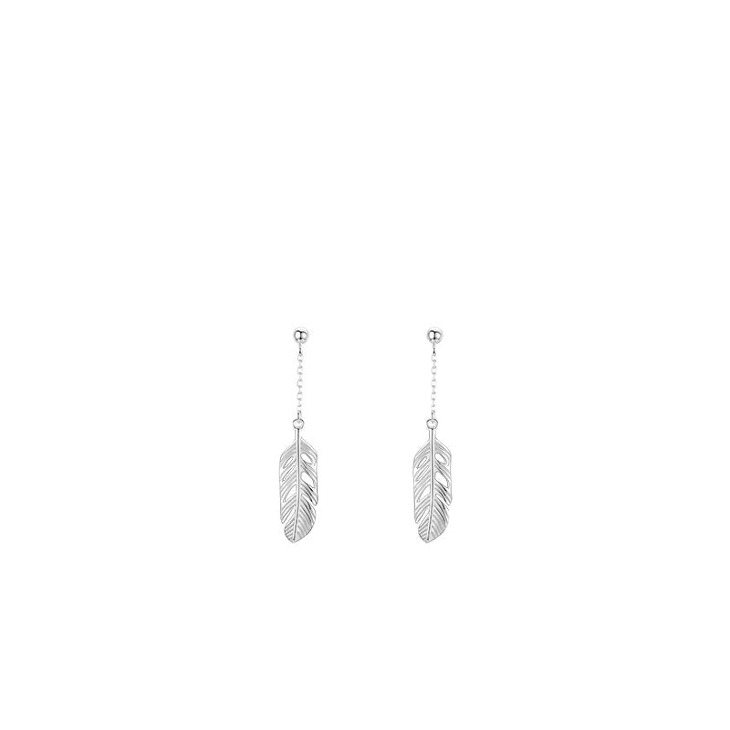 Everyday Genie Sterling Silver Leaf Stud Earrings