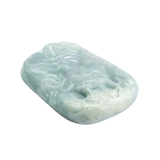 Myanmar A Grade Jade Dragon Pendant - Fortune's Favor Collection