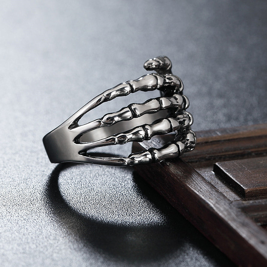 Halloween Ghost Claw Titanium Steel Ring for Men