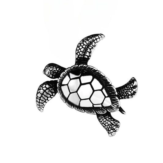 Wholesale Retro Titanium Steel Turtle Pendant Jewelry for Men - Cross-Border Stainless Steel Collection