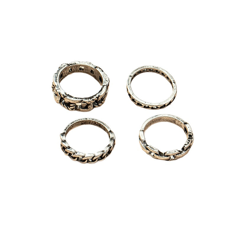 Retro Chain Ring Set - Vienna Verve Collection