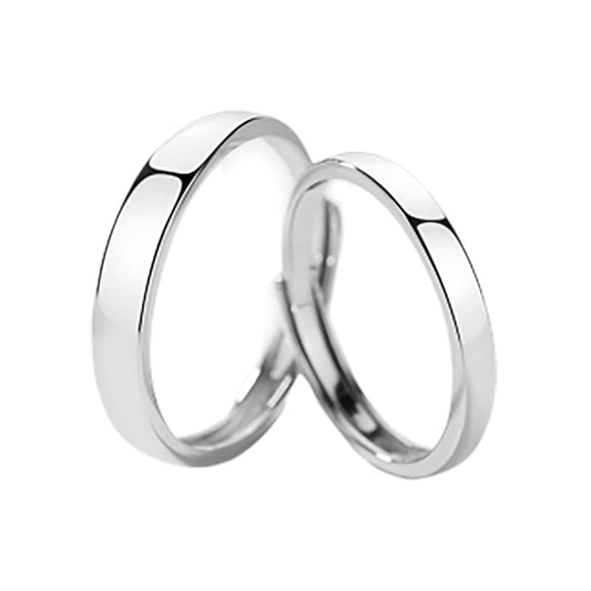 Simple Silver Couple Ring