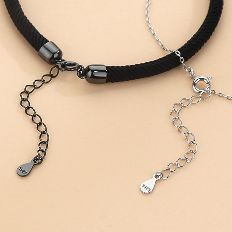 Mobius Design Silver Couple Bracelet for Women