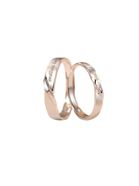 Endless Love Silver Couple Rings for Women