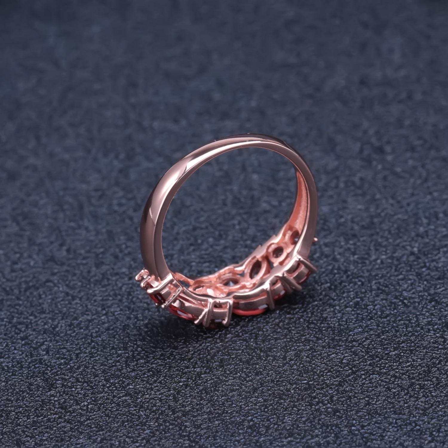 American Fashion S925 Silver Rose Gold Colour Ring for Women