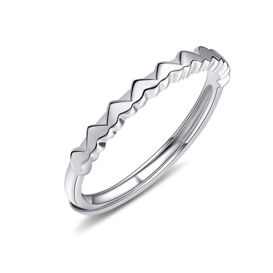 Love Wave Silver Ring for Women