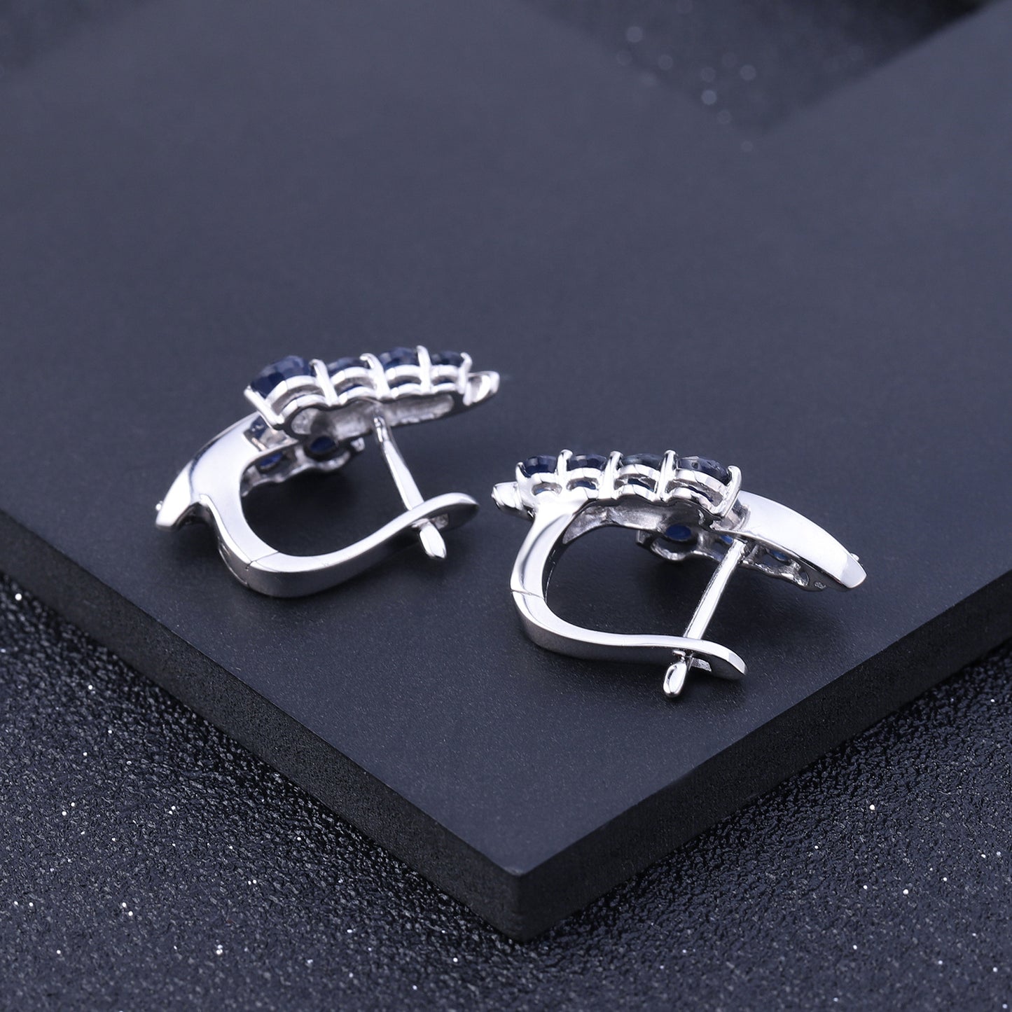 Natural Crystal Creative Beading Silver Studs Earrings for Women