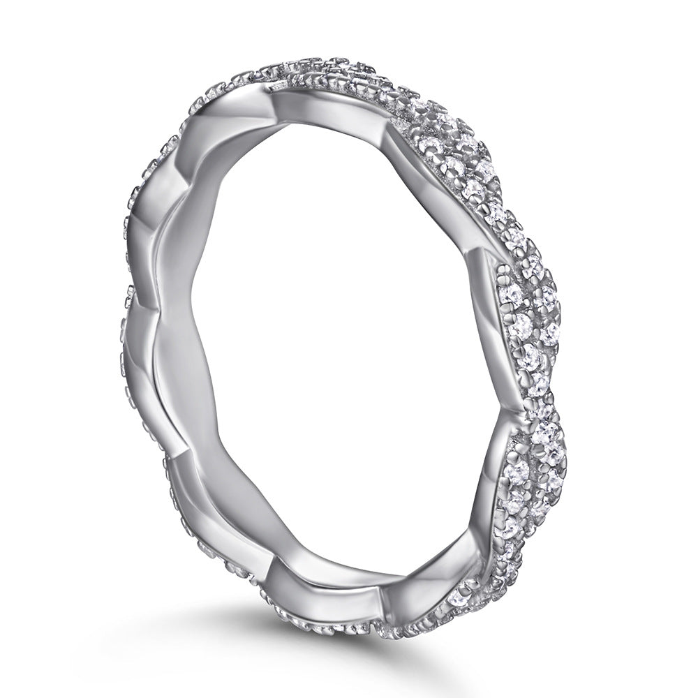 Zircon Twist Eternal Silver Ring