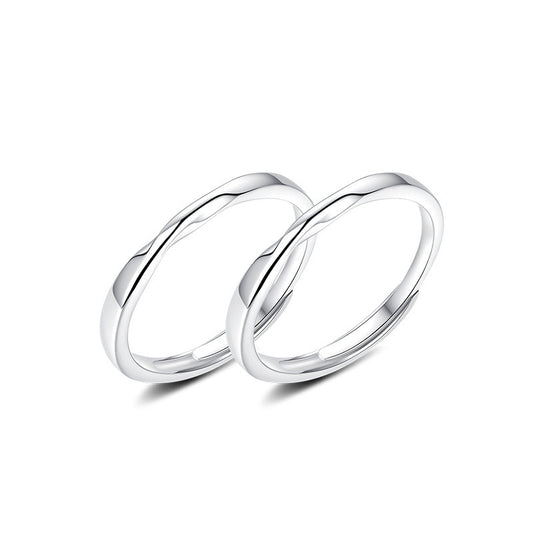 Mobius Ring Silver Couple Ring for Women