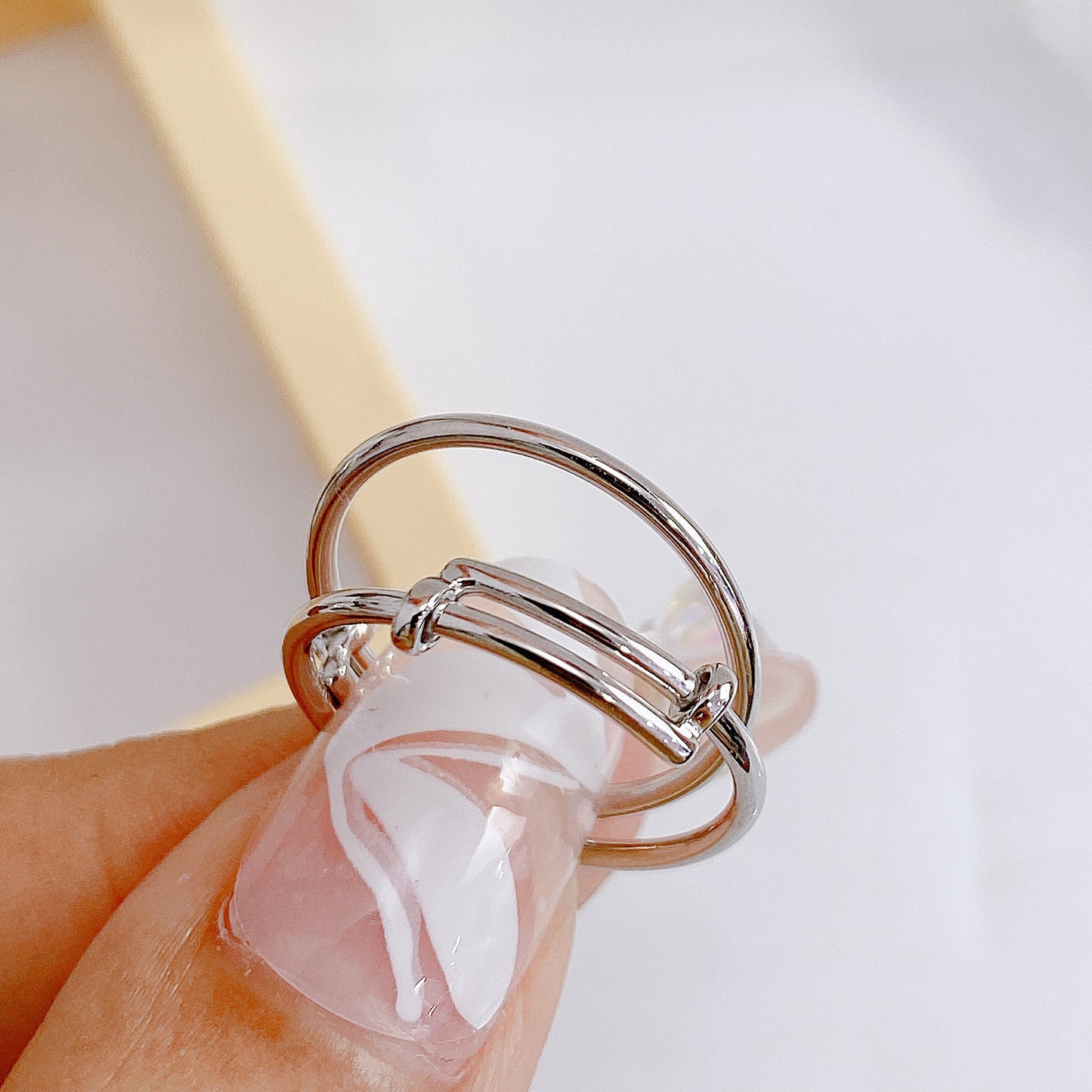 Pull Circle Silver Ring