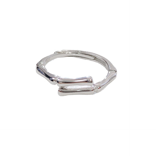 Bamboo Silver Ring for Women