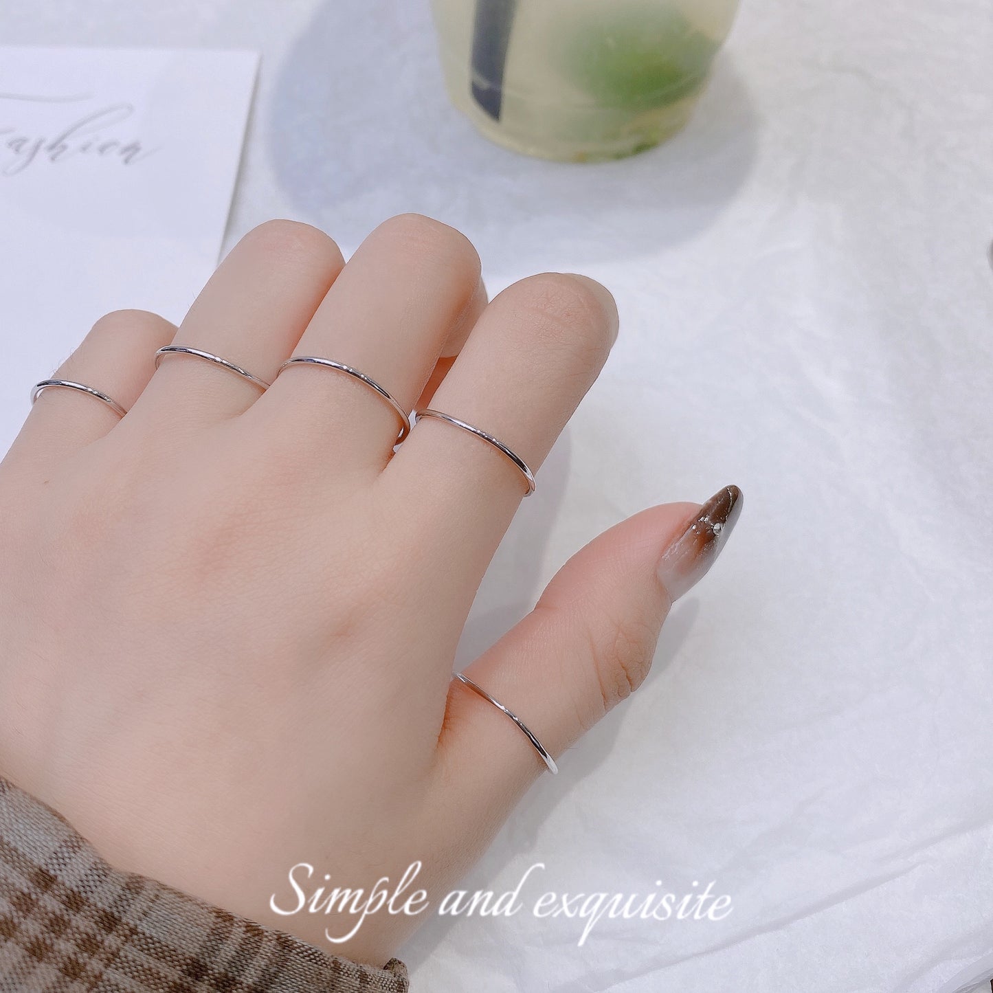 Simple Slim Silver Ring