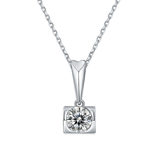 Moissanite Angel Kiss Pendant for Women