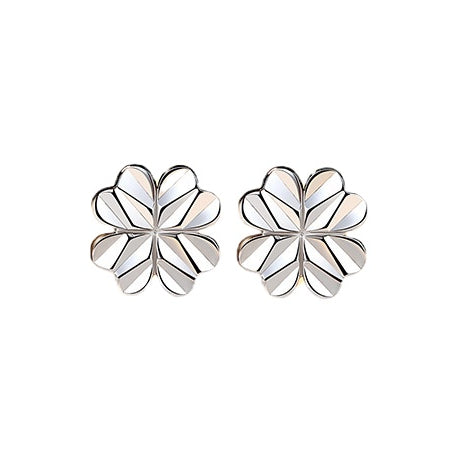 Four-leaf Clover Silver Studs Earrings for Women